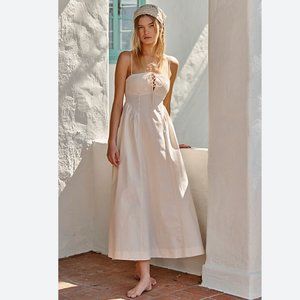 Free People Fifi Midi Dress in Ivory -- NEW